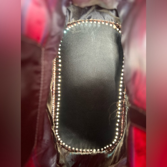 Peruvian Handmade Leather Backpack with Sewn stitching - Picture 9 of 10